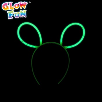 Glow Stick Head Wear, Glow Hairpin, Glow Bunny Ears for Party Novelty Toy